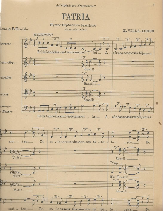 H. Villa-Lobos. Patria. Hymnus