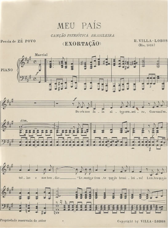 H. Villa-Lobos. Meu Pais Exortação