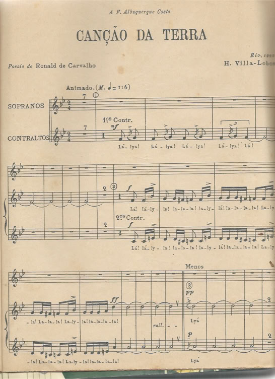 H. Villa-Lobos. Canção da terra