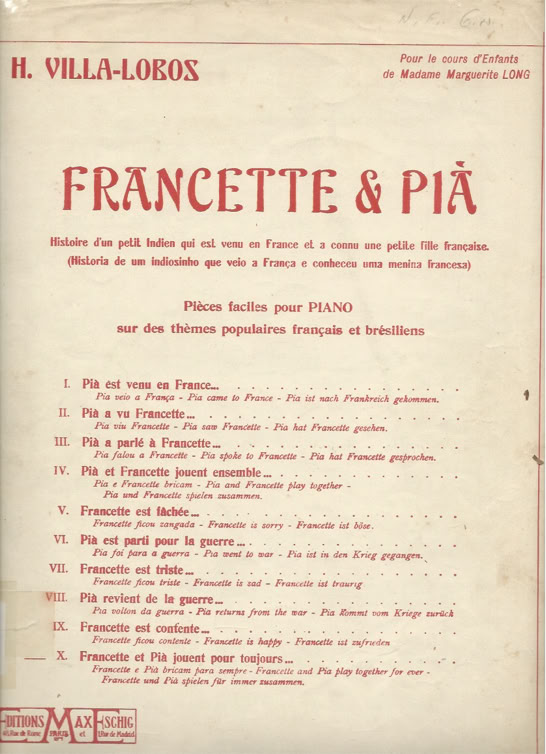 H. Villa-Lobos. Francette & Pia